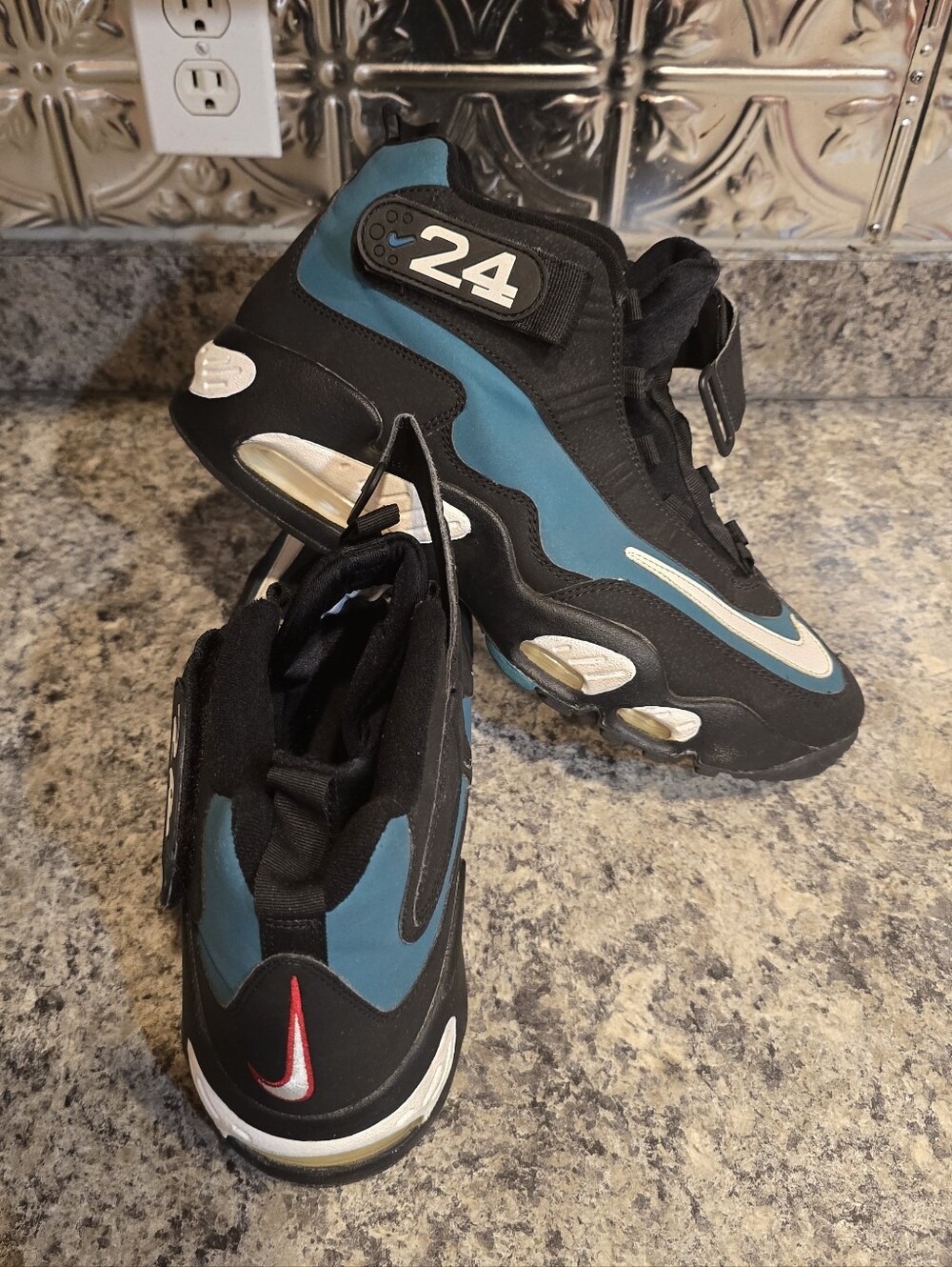 Nike Air Griffey Max 1 Black Freshwater White 354912-300 Sneakers Mens Sz 12